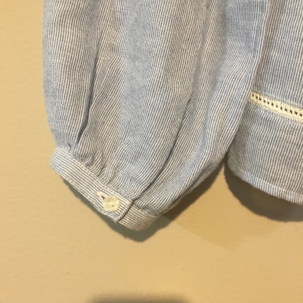 Lucky Brand Blue Ministripe top - Picture 3 of 7